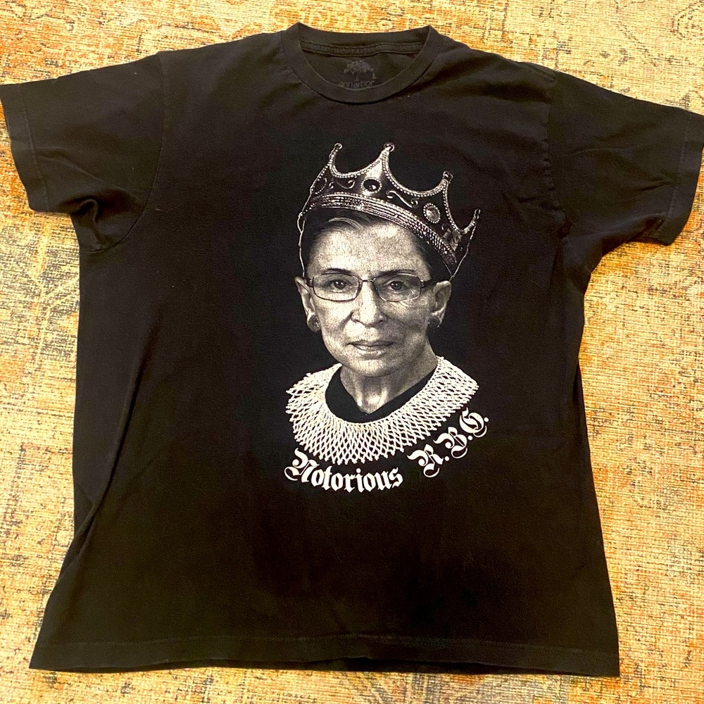 Black Ruth Bader Ginsburg t-shirt. Size - Lg